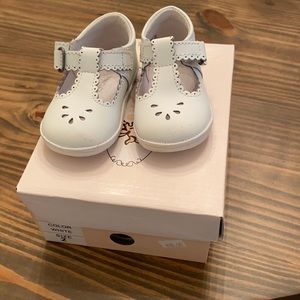 Angel baby white leather shoe size 2